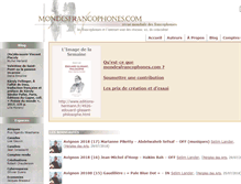 Tablet Screenshot of mondesfrancophones.com